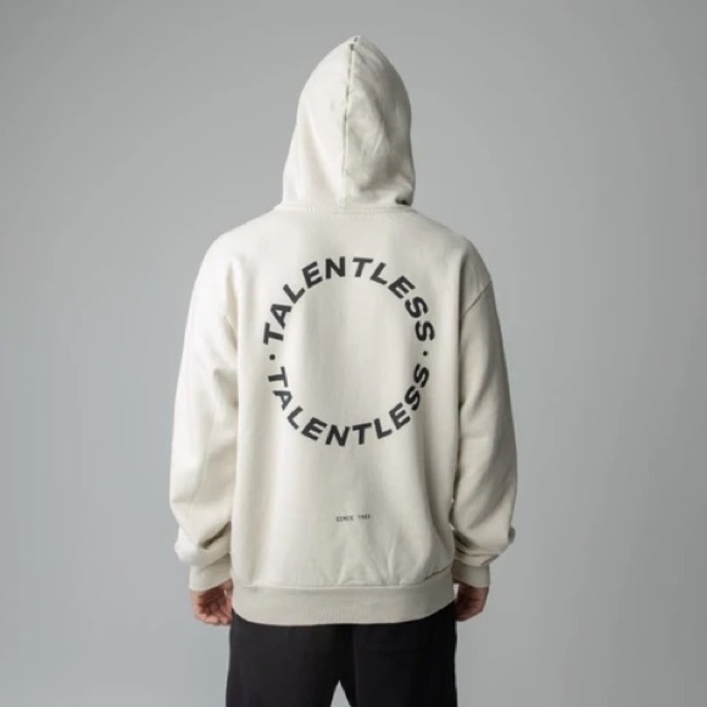 Talentless Hoodie Bone size medium